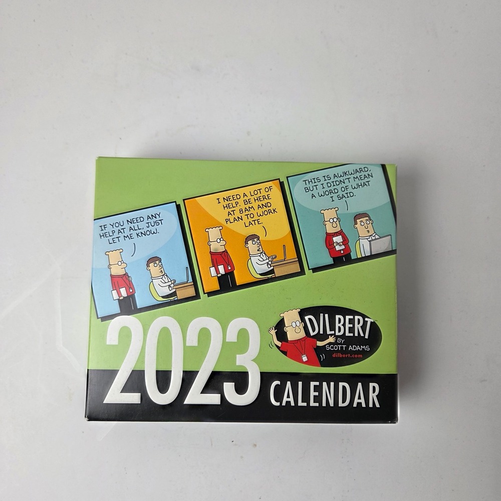 New Unopened Dilbert 2023 Desk Calendar by Scott Adams